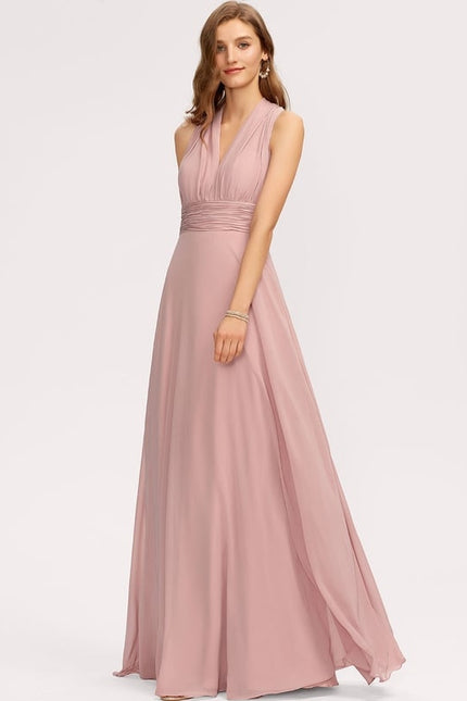 Robe Portefeuille Chiffon Multiforme - gallery 8