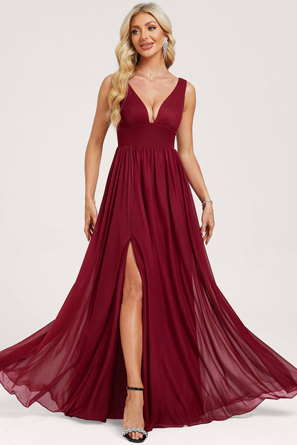Robe Portefeuille Vaporeuse Bordeaux