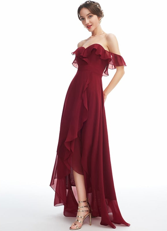 Robe Portefeuille Bordeaux Flottante