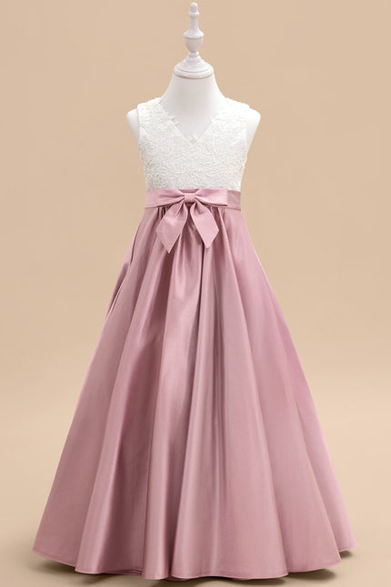 Robe Portefeuille Fille Satinée - gallery 1