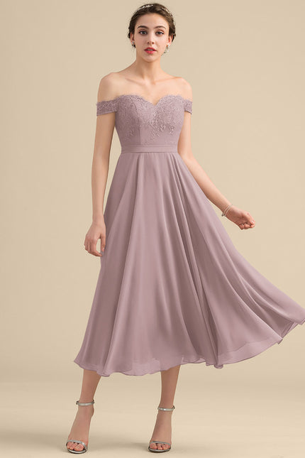 Robe Portefeuille Lilas Aérienne - gallery 1