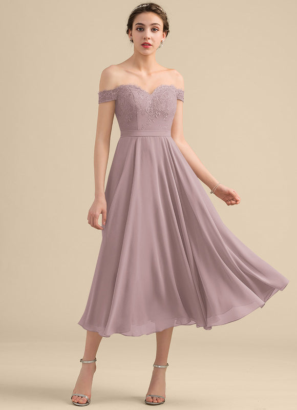 Robe Portefeuille Lilas Aérienne - gallery 1