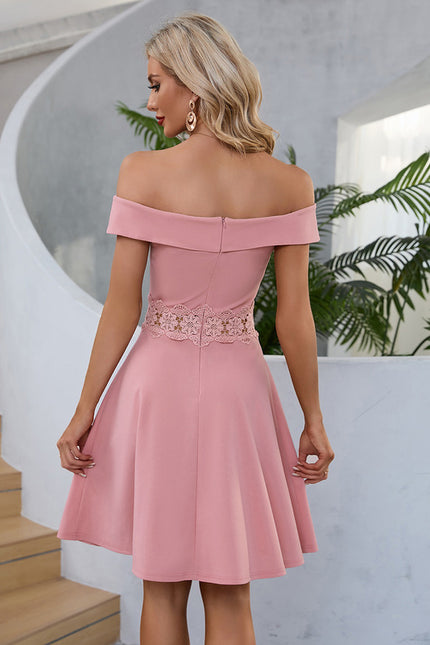 Robe Portefeuille Rose Décontractée - gallery 2