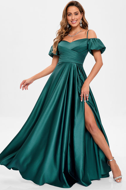 Robe Portefeuille Satin Azur - gallery 6