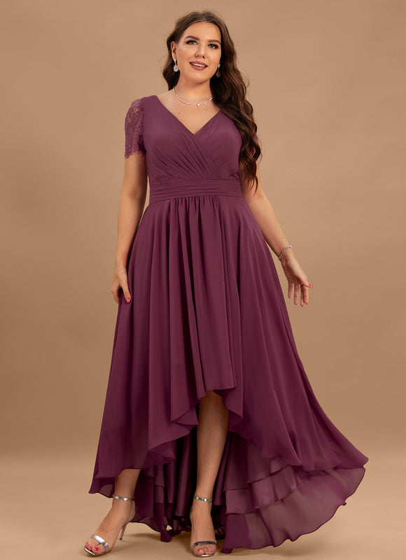 Robe Portefeuille Bordeau Évasée - gallery 8