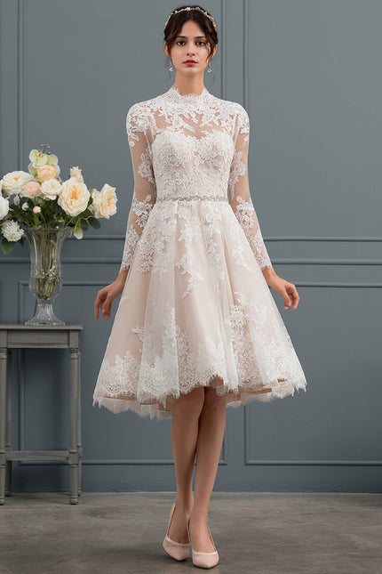 Robe Portefeuille Tulle Dentelle - gallery 3