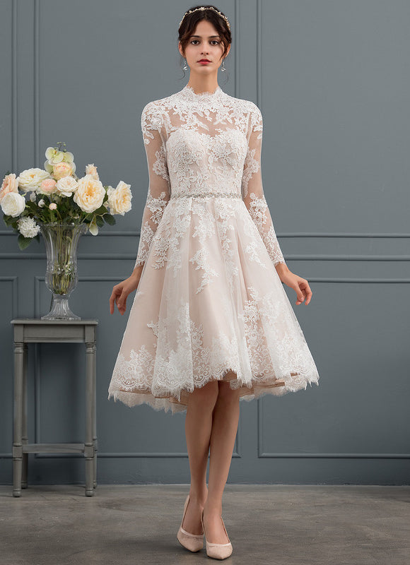 Robe Portefeuille Tulle Dentelle - gallery 3