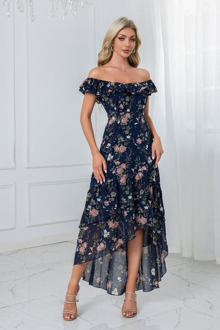 Robe Portefeuille Fleurie Élégante - gallery 4