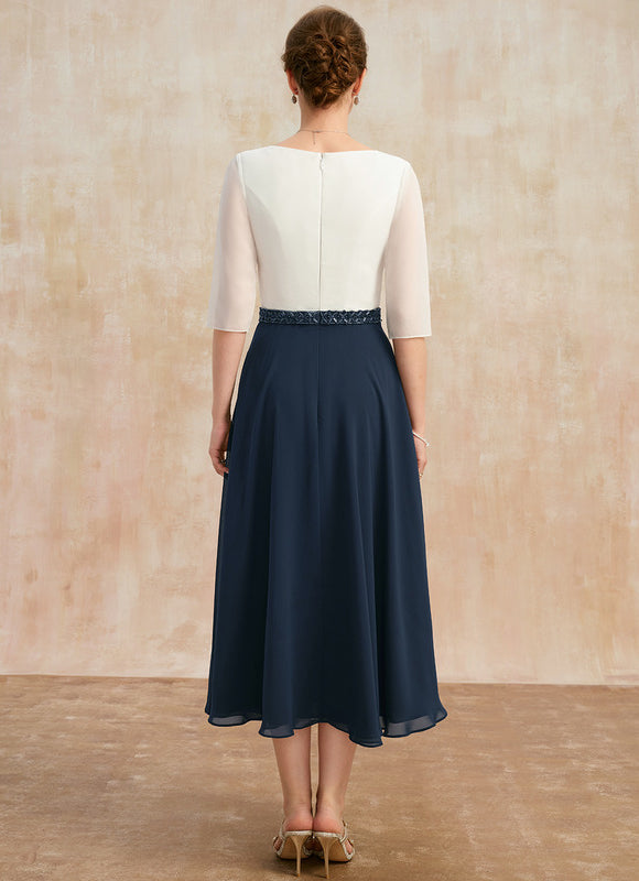 Robe Portefeuille Bleue Marine - gallery 5