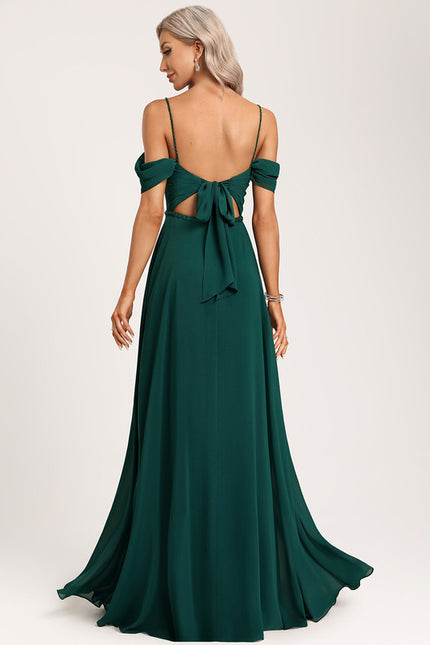 Robe Portefeuille Émeraude Flottante - gallery 1