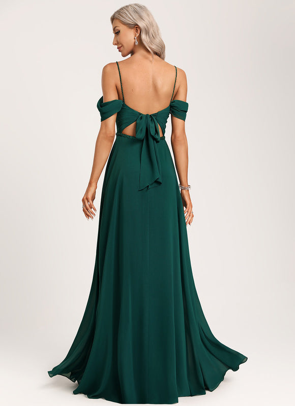 Robe Portefeuille Émeraude Flottante - gallery 1