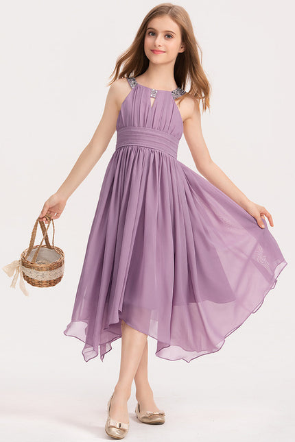 Robe Portefeuille Asymétrique Lavande