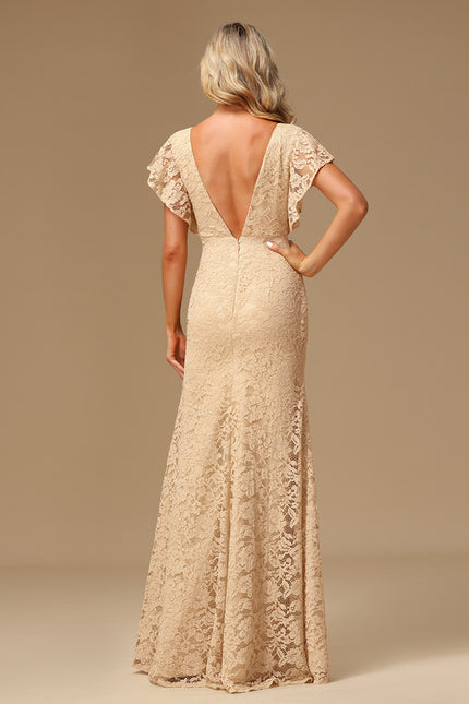 Robe Portefeuille Dentelle Lavande - gallery 5