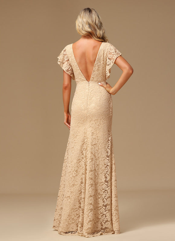 Robe Portefeuille Dentelle Lavande - gallery 5