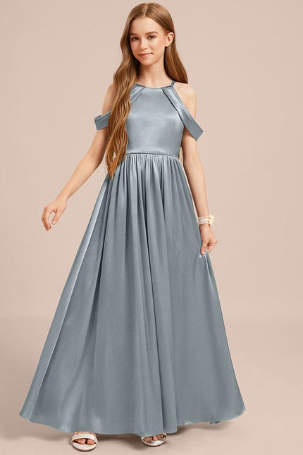 Robe Portefeuille Satin Ciel