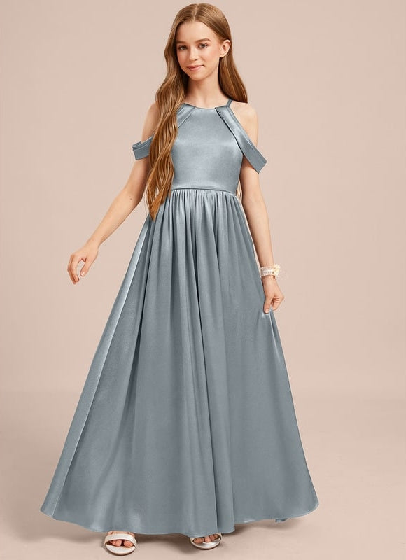 Robe Portefeuille Satin Ciel