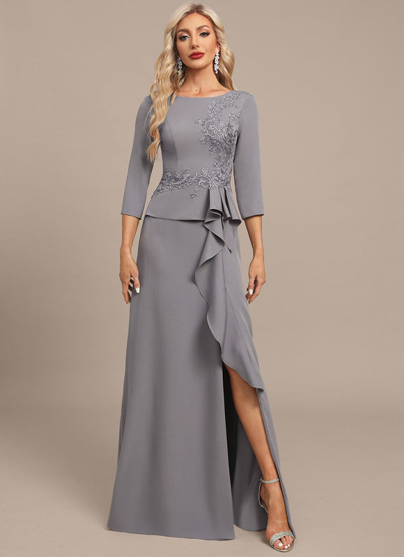 Robe Portefeuille Grise Élégante