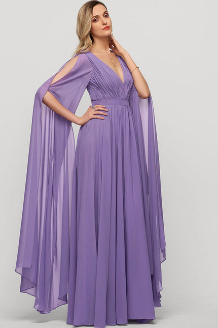 Robe Portefeuille Mousseline Émeraude - gallery 3