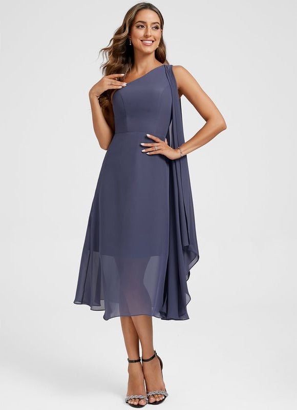 Robe Portefeuille Fluide Asymétrique - gallery 2