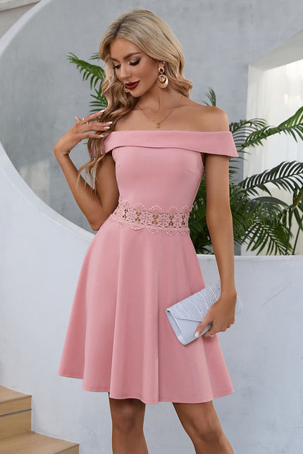 Robe Portefeuille Rose Décontractée - gallery 1