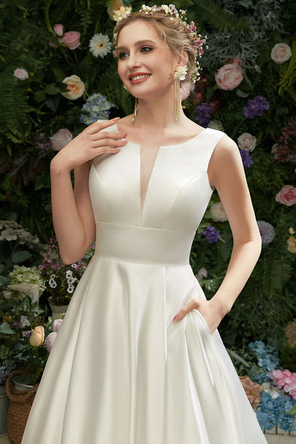 Robe Portefeuille Satin Classique - gallery 3