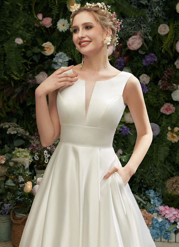 Robe Portefeuille Satin Classique - gallery 3