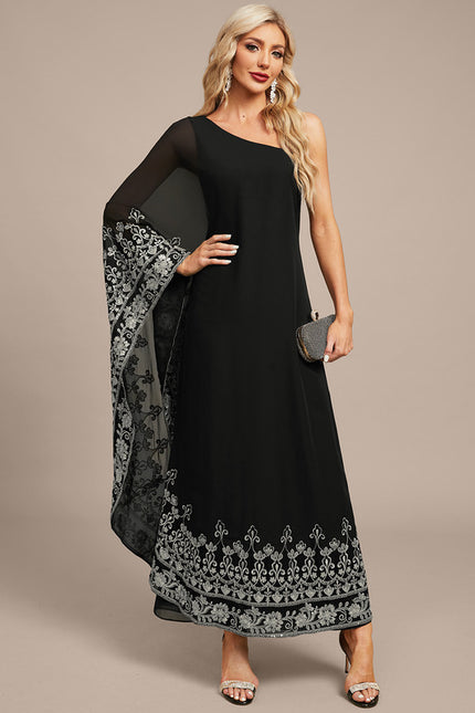 Robe Portefeuille Élégante Noire