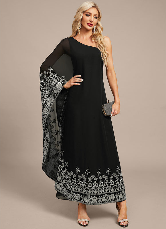 Robe Portefeuille Élégante Noire
