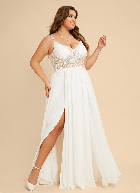Robe Portefeuille Éthérée Blanche - gallery 8