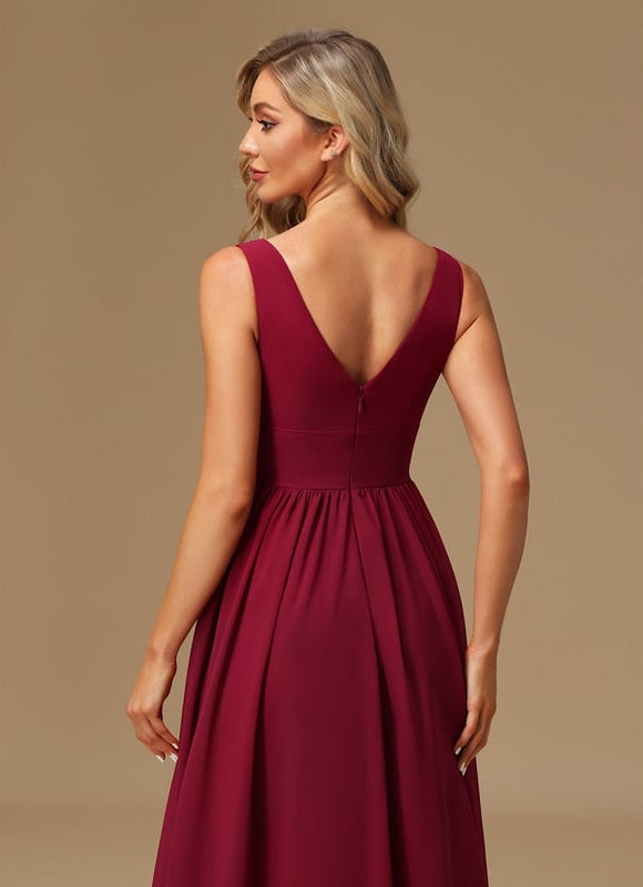Robe Portefeuille Rose Drapée - gallery 4